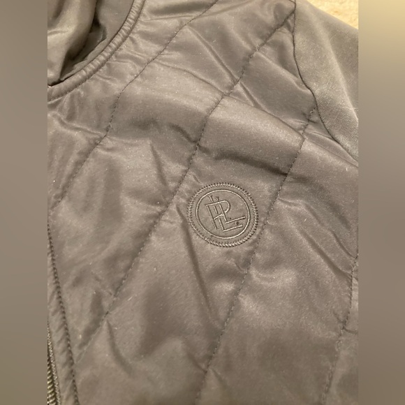 💙 Lauren Ralph Lauren Women’s Quilted Jacket, Black and Pink, Size Large - Picture 4 of 10